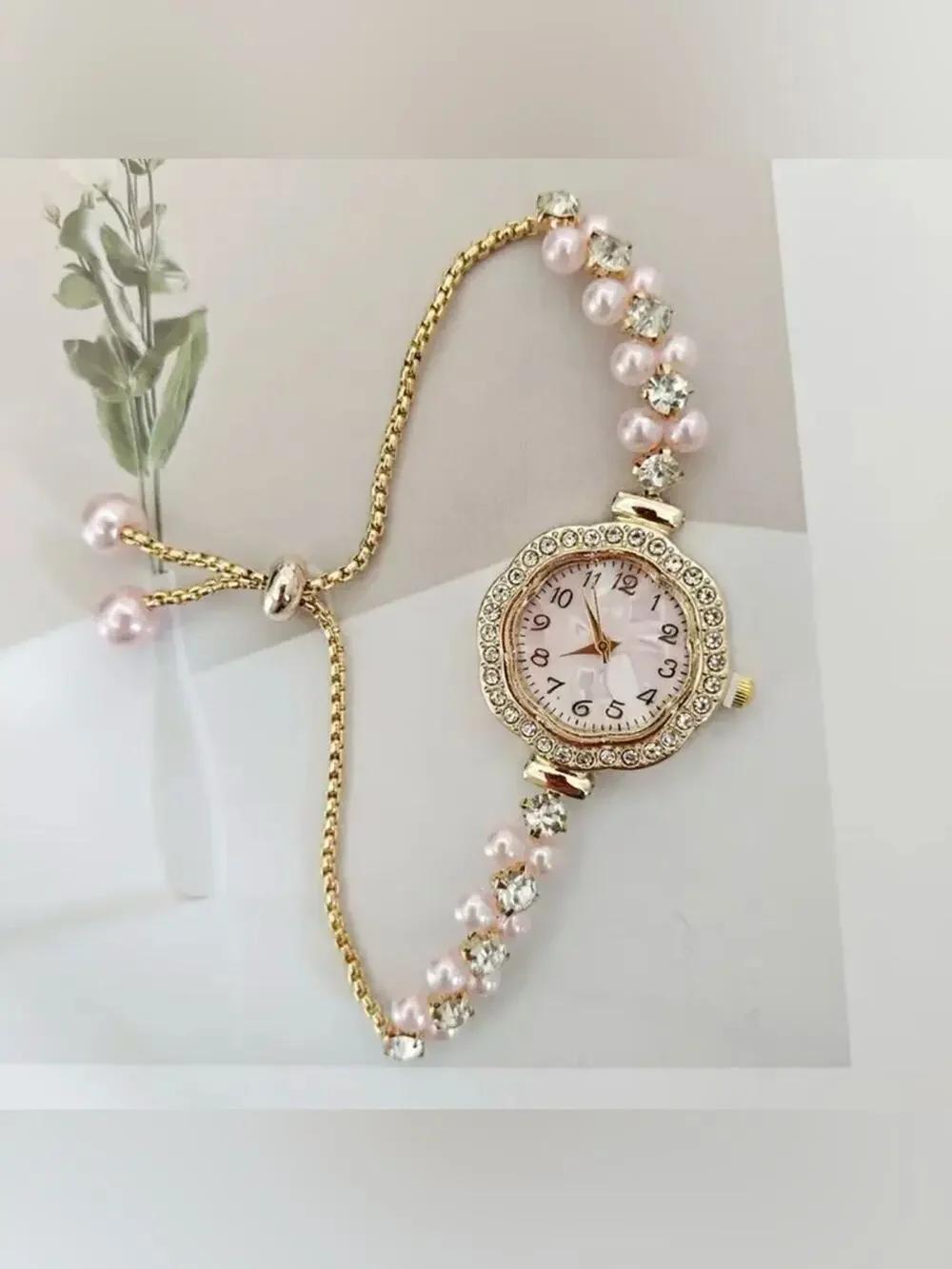 Brand new Elegant Crystal Bracelet Watch - 3 Tones